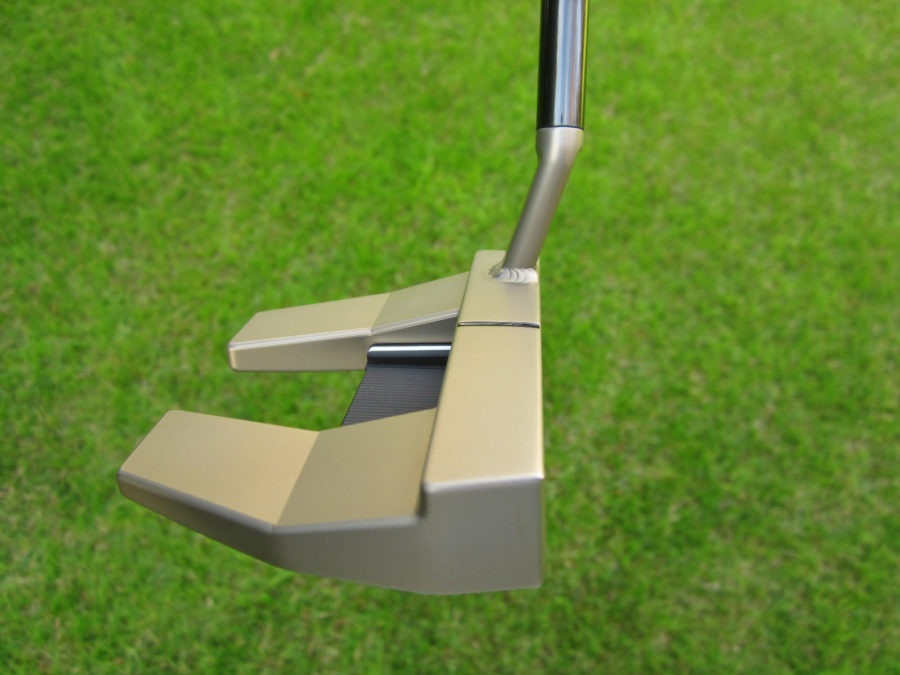 scotty cameron tour only chromatic bronze sss futura t5w t5.5w circle t mallet 360g putter golf club with welded flojet neck and black circle t shaft