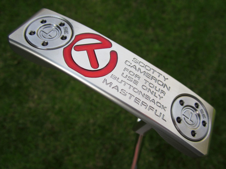 scotty cameron tour only sss masterful buttonback terylium circle t 360g putter golf club with usa industrial circle t headcover