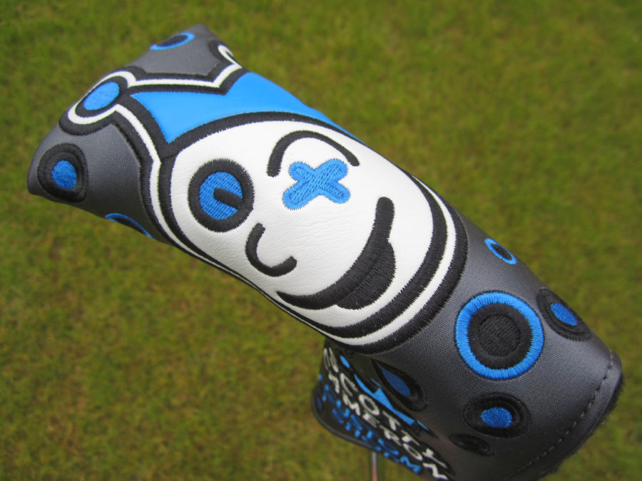 scotty cameron limited edition headcover custom shop grey and blue jackpot johnny blade putter headcover golf club