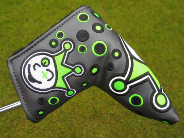 scotty cameron limited edition headcover custom shop grey and lime green jackpot johnny blade putter headcover golf club