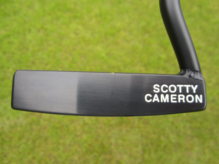 scotty cameron tour only black golo m3 circle t with welded swan neck and smooth milling on face putter golf club