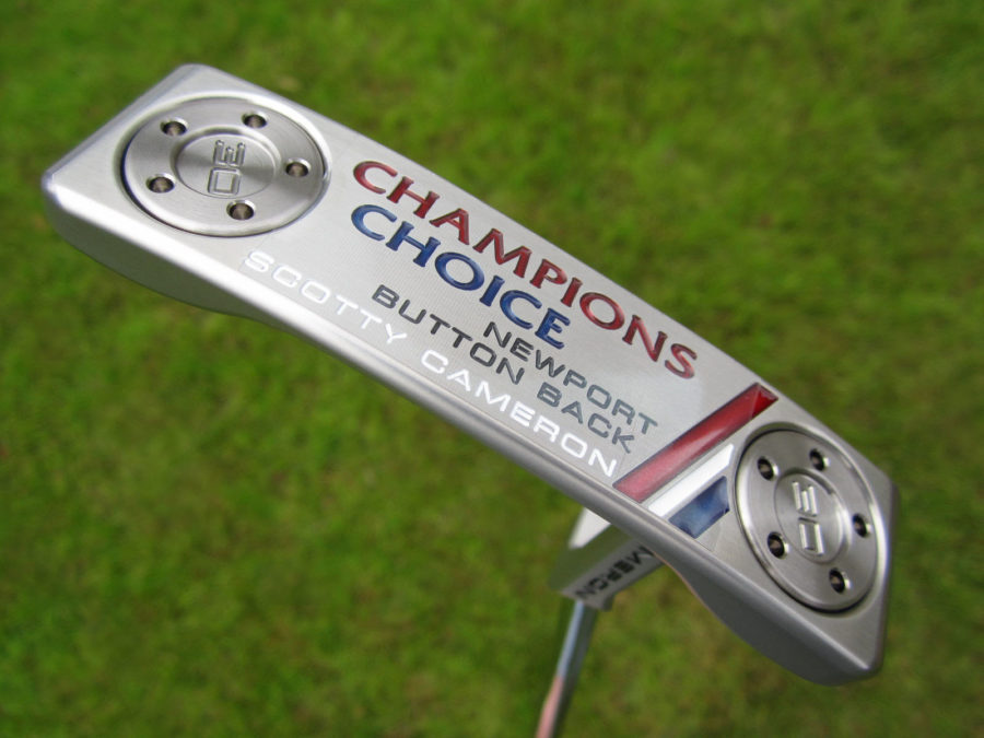 scotty cameron limited edition newport button back terylium champions choice 35 putter golf club