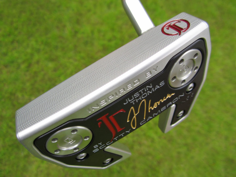 scotty cameron limited edition inspired by justin thomas phantom x 5.5 welded flojet neck putter golf club