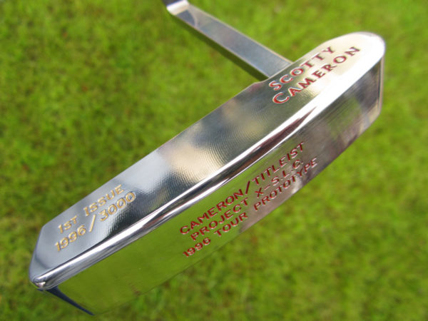 scotty cameron limited edition project x slc 1996 tour prototype short cup long neck newport putter golf club with grip in original factory plastic