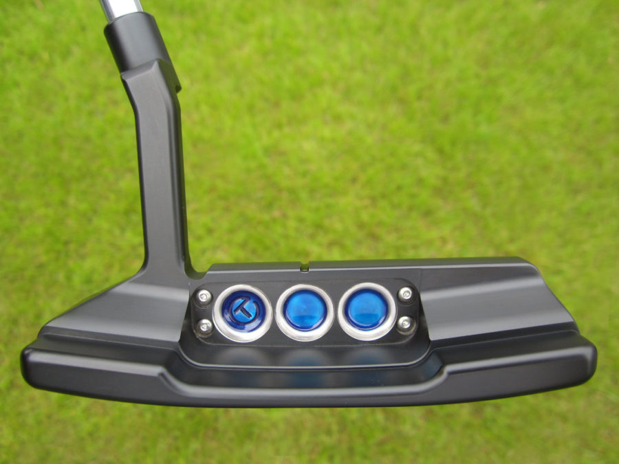 scotty cameron tour only sss black and chromatic blue concept 2 newport 2 tnp2 circle t putter golf club