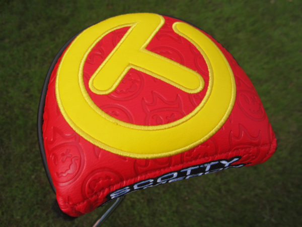 scotty cameron tour only headcover red and yellow hot head harry industrial circle t mid round
