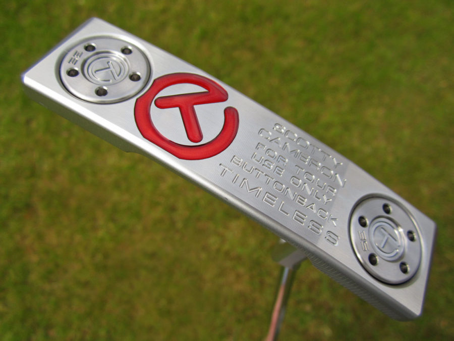 scotty cameron tour only sss timeless buttonback terylium circle t putter golf club