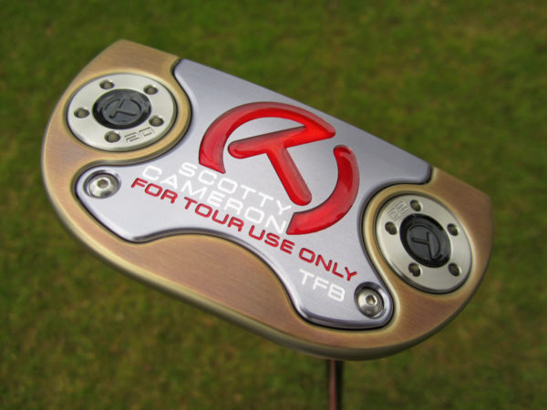 scotty cameron tour only chromatic bronze fastback select circle t putter with black shaft golf club