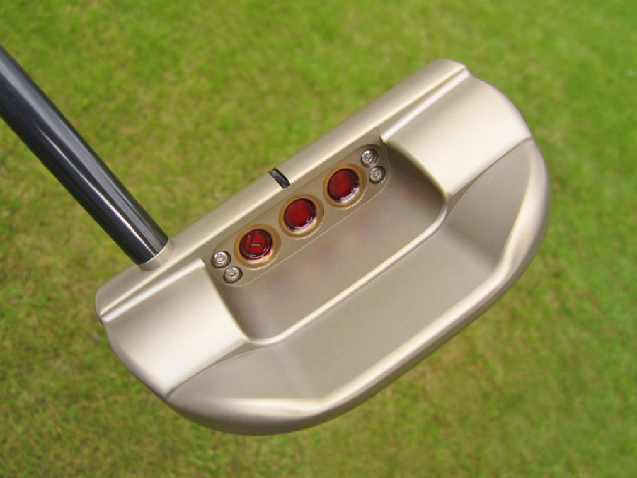 scotty cameron tour only chromatic bronze fastback select circle t putter with black shaft golf club
