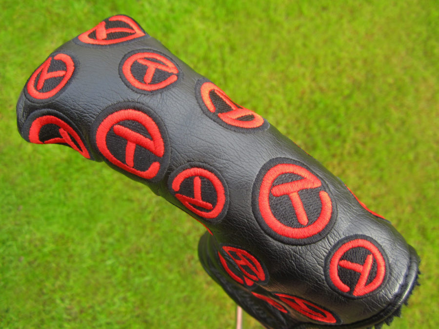 scotty cameron tour only headcover black and red dancing circle t blade