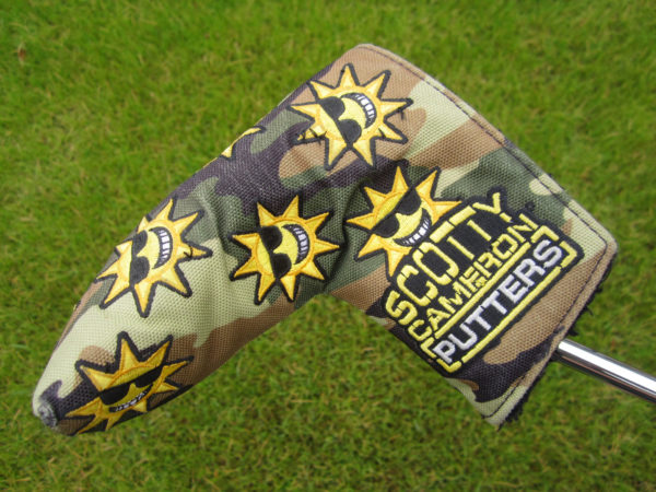 scotty cameron limited edition custom shop camo sunshine blade putter headcover