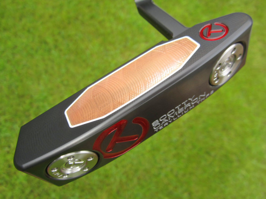 scotty cameron tour only black t22 newport 2 terylium circle t 360g putter with tiger woods style sight dot putter golf club