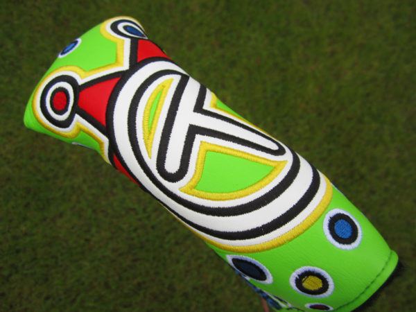 scotty cameron tour only lime green jackpot johnny industrial circle t blade putter headcover