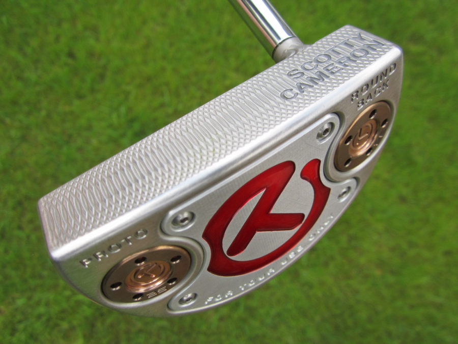 scotty cameron tour only sss deep milled roundback select circle t 370g counterbalance putter with welded spud neck golf club