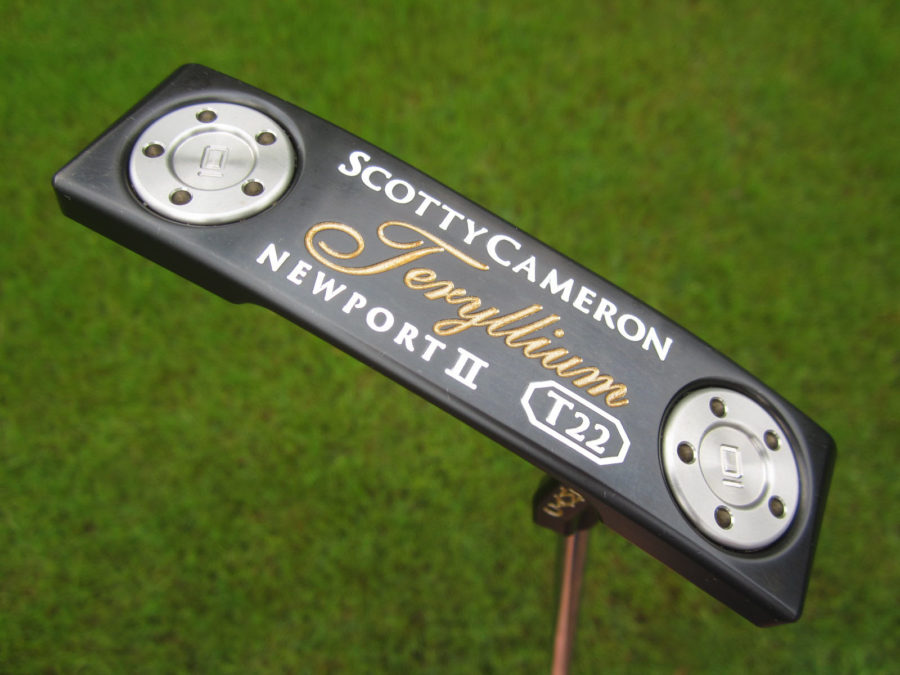 scotty cameron limited edition t22 newport 2 terylium tei3 putter golf club