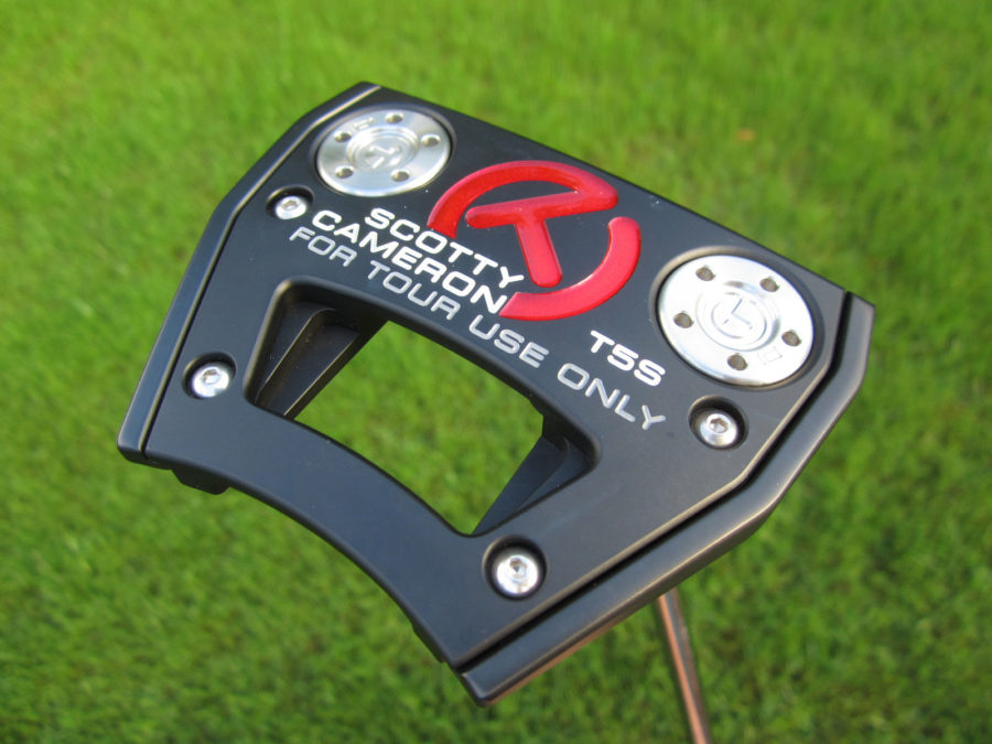 scotty cameron tour only black futura t5s centershaft circle t putter with tour rat industrial circle t headcover