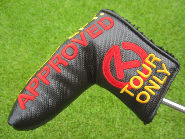 scotty cameron tour only black tour department approved circle t blade putter headcover