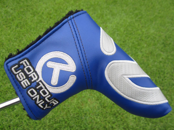 scotty cameron tour only blue and silver industrial circle t blade putter headcover