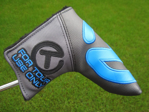 scotty cameron tour only grey and blue industrial circle t blade putter headcover