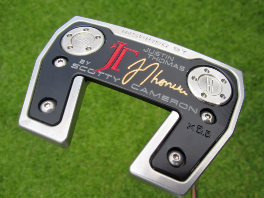 scotty cameron limited release inspired by justin thomas phantom x 5.5 welded flojet neck putter golf club