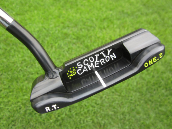 scotty cameron tour only brushed black carbon masterful 1.5 009m circle t 350g welded round neck putter golf club