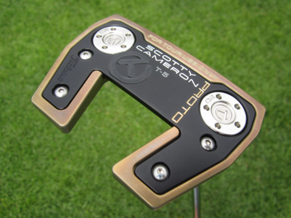 scotty cameron tour only chromatic bronze sss phantom x t5 patrick cantlay model circle t putter golf club