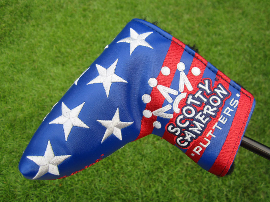 scotty cameron custom shop stars and stripes mid mallet putter headcover