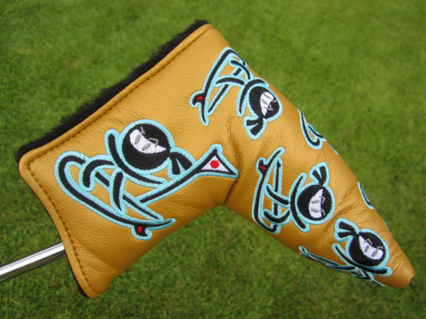 scotty cameron 2022 limited release gold wasabi surfer blade headcover