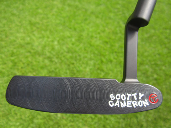 scotty cameron tour only carbon 3x black 009 circle t 340g with handstamped script titleist putter golf club