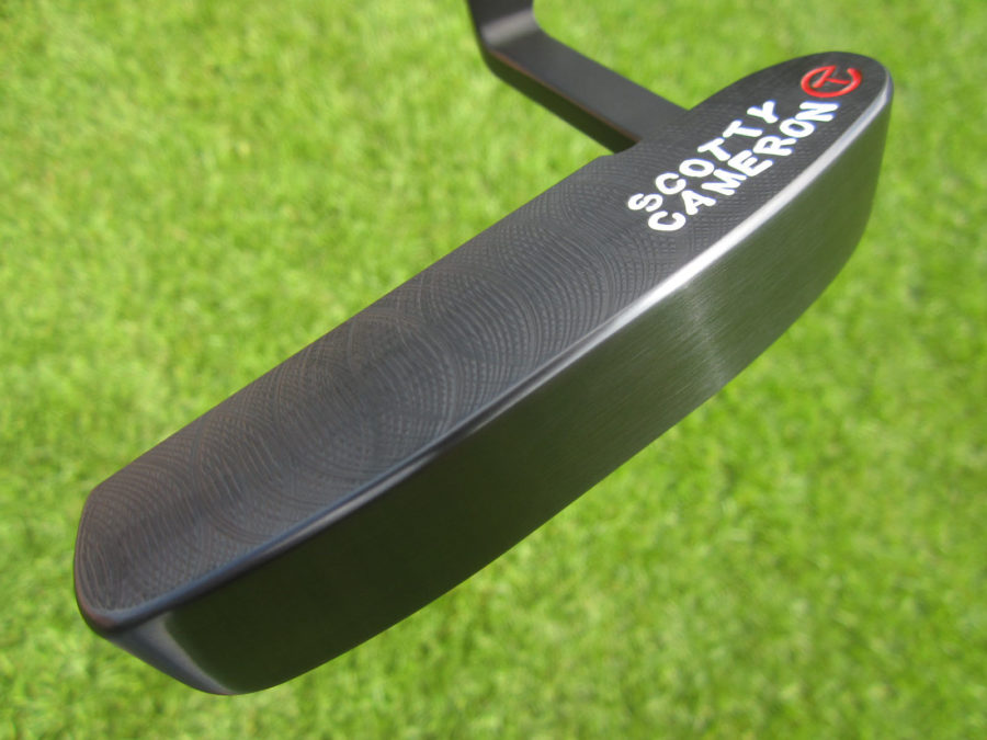 scotty cameron tour only carbon 3x black 009 circle t 340g with handstamped script titleist putter golf club