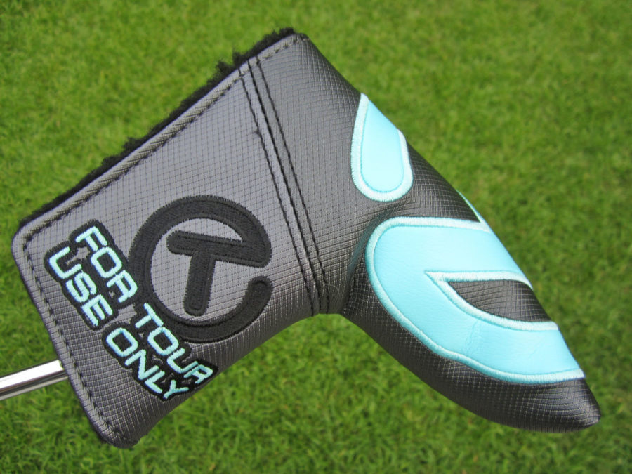 scotty cameron tour only gss grey and tiffany industrial circle t blade putter headcover
