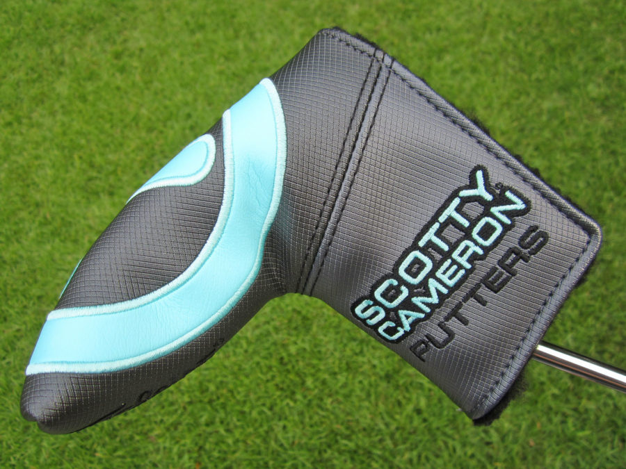 scotty cameron tour only gss grey and tiffany industrial circle t blade putter headcover