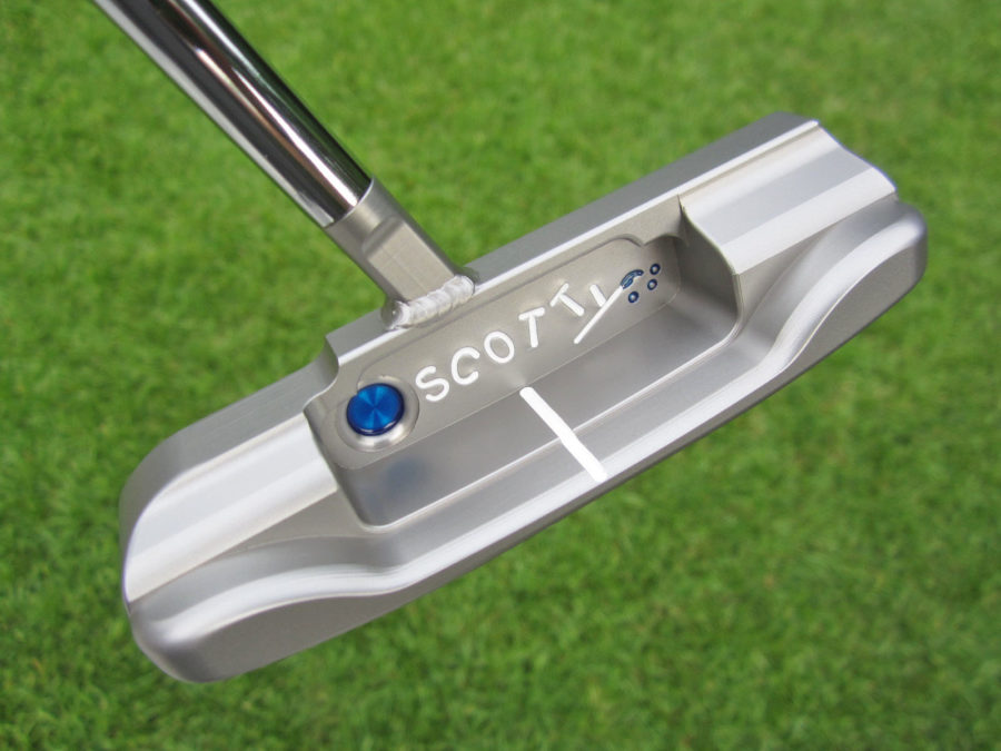scotty cameron tour only sss masterful 009m circle t 350g putter with welded centershaft neck and paint brush stamping golf club