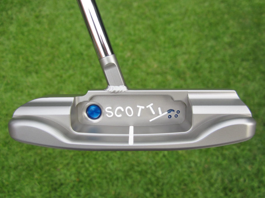 scotty cameron tour only sss masterful 009m circle t 350g putter with welded centershaft neck and paint brush stamping golf club