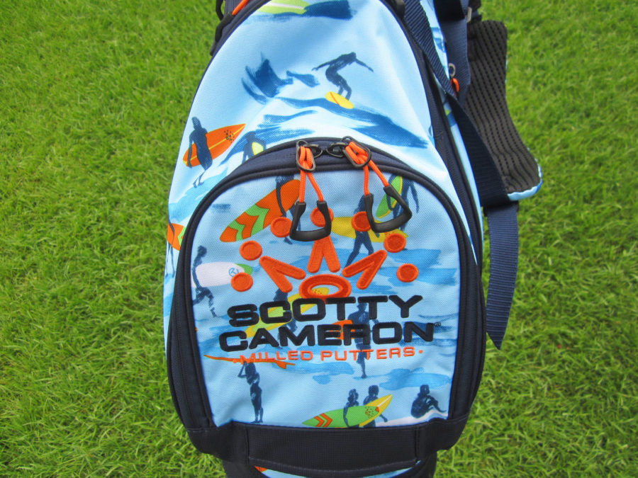 scotty cameron 2022 limited release masters blue surfer pathfinder circle t carry stand golf bag titleist