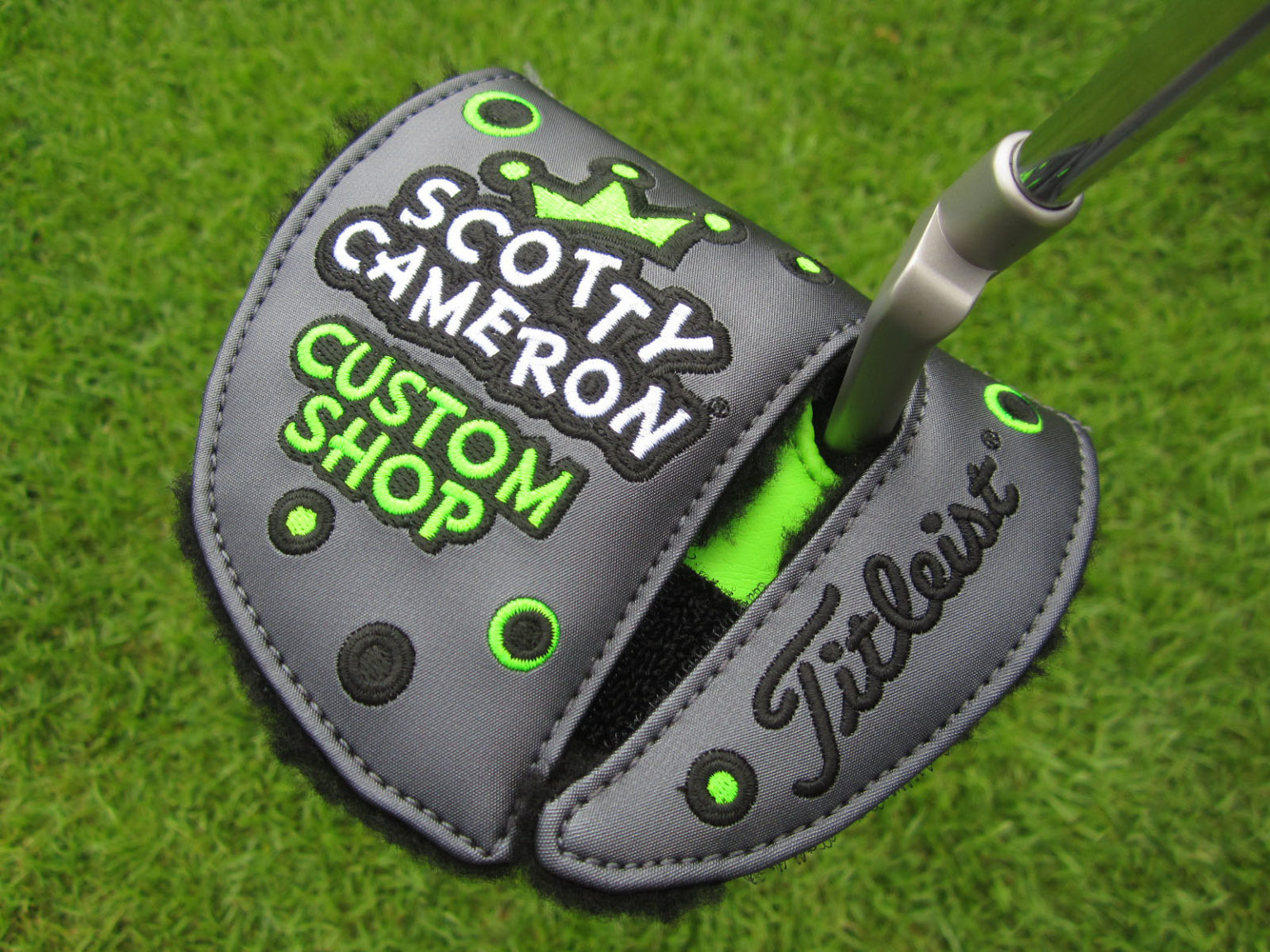 Protège-putter Scotty Cameron 'Scotty's Custom Shop' Couleur Lime - Neuf Sous Emballage, Pour Le Golf