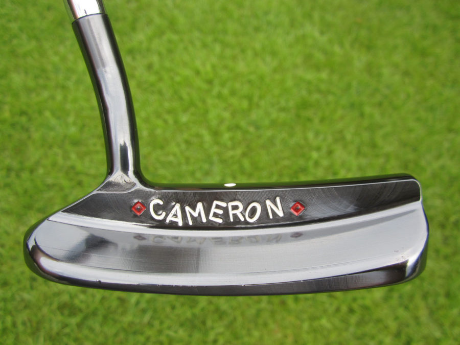 scotty cameron tour only carbon steel black oxide circa 62 1 handstamped circle t putter with vertical titleist stamp golf club