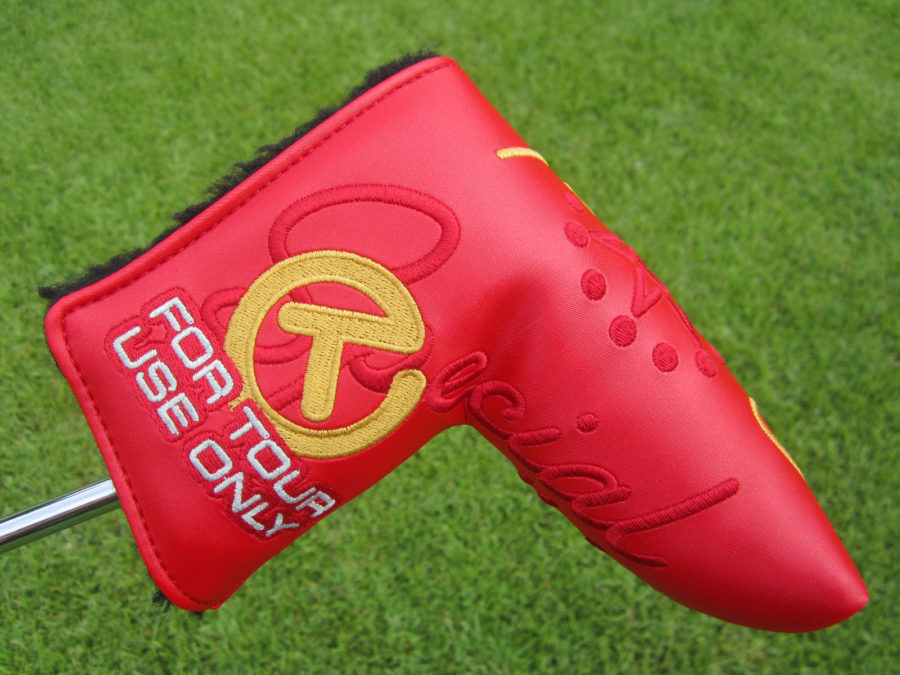 scotty cameron tour only red special select tourtype circle t blade putter headcover