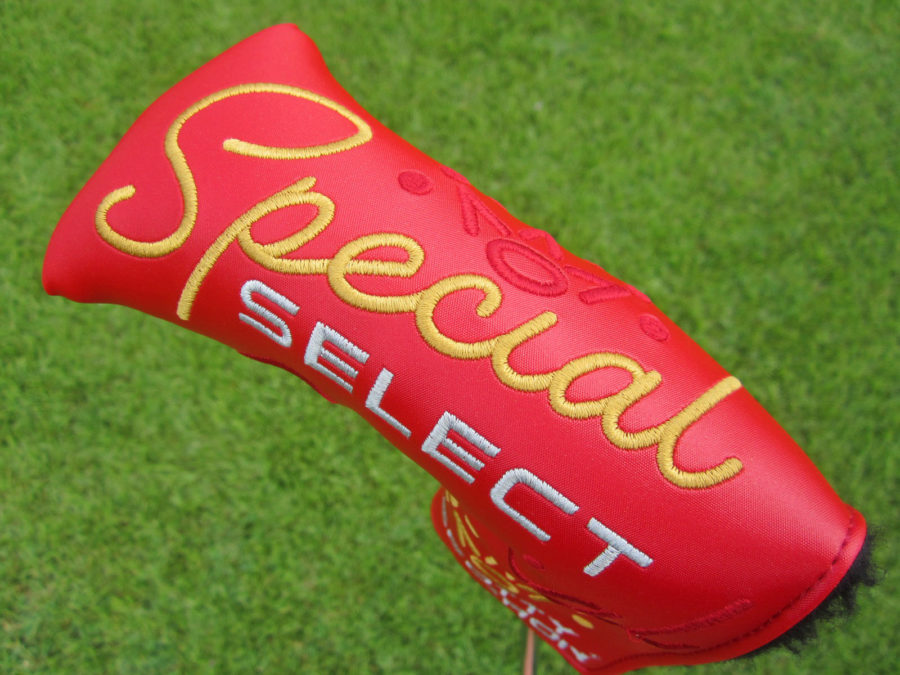 scotty cameron tour only red special select tourtype circle t blade putter headcover