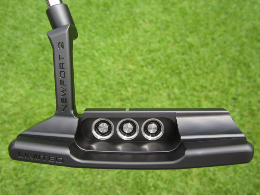 scotty cameron limited release 2022 black jet set newport 2 special select putter with top line golf club