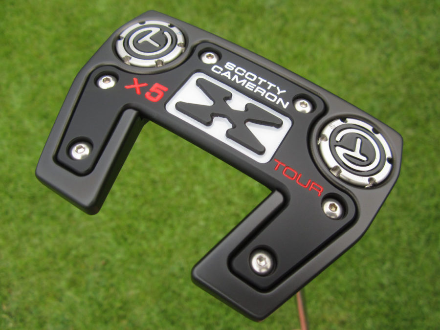 scotty cameron tour only black sss futura x5 circle t 350g putter with top line golf club
