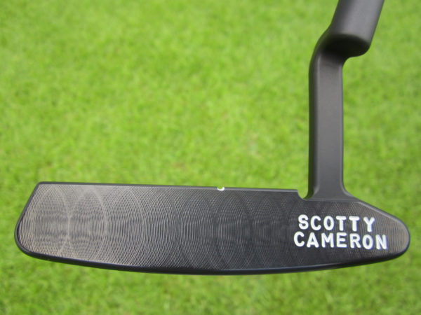 scotty cameron tour only carbon 3x black timeless newport 2 circle t with jordan spieth style top line putter golf club