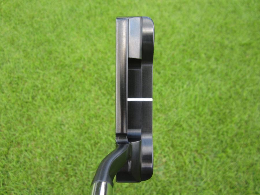 scotty cameron tour only carbon brushed black newport 1.5 welded neck circle t handstamped putter golf club