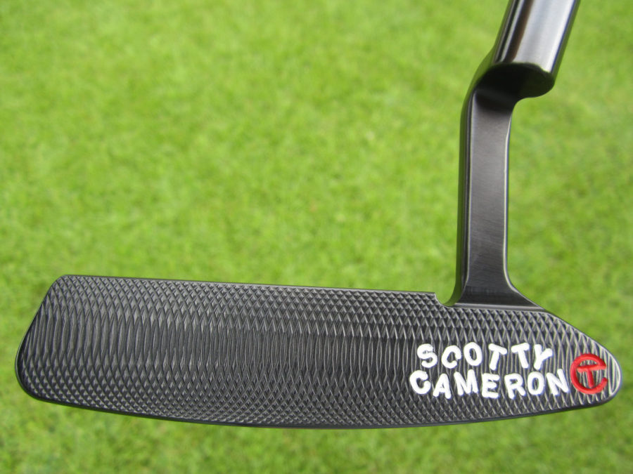 scotty cameron tour only carbon brushed black timeless newport 2 handstamped circle t 350g putter golf club with deep milled face