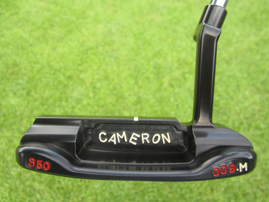 scotty cameron tour only lh left hand carbon steel brushed black masterful 009m jackpot johnny jordan spieth style design with top line circle t 350g putter golf club