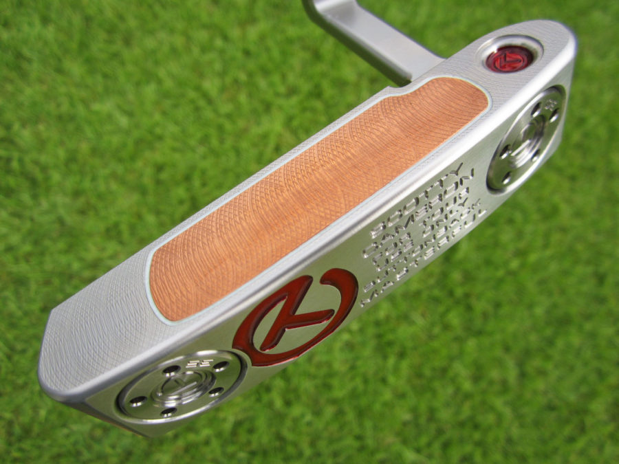 scotty cameron tour only sss masterful buttonback terylium circle t newport putter golf club with naked top line