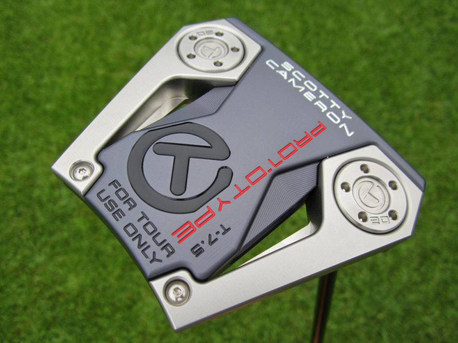 scotty cameron tour only space grey phantom x t7.5 circle t with black shaft putter golf club