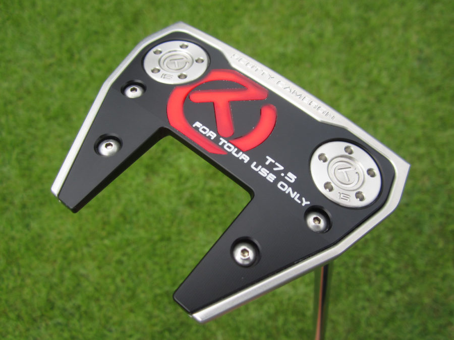 scotty cameron tour only 2022 sss phantom x t7.5 circle t with welded flojet neck putter golf club