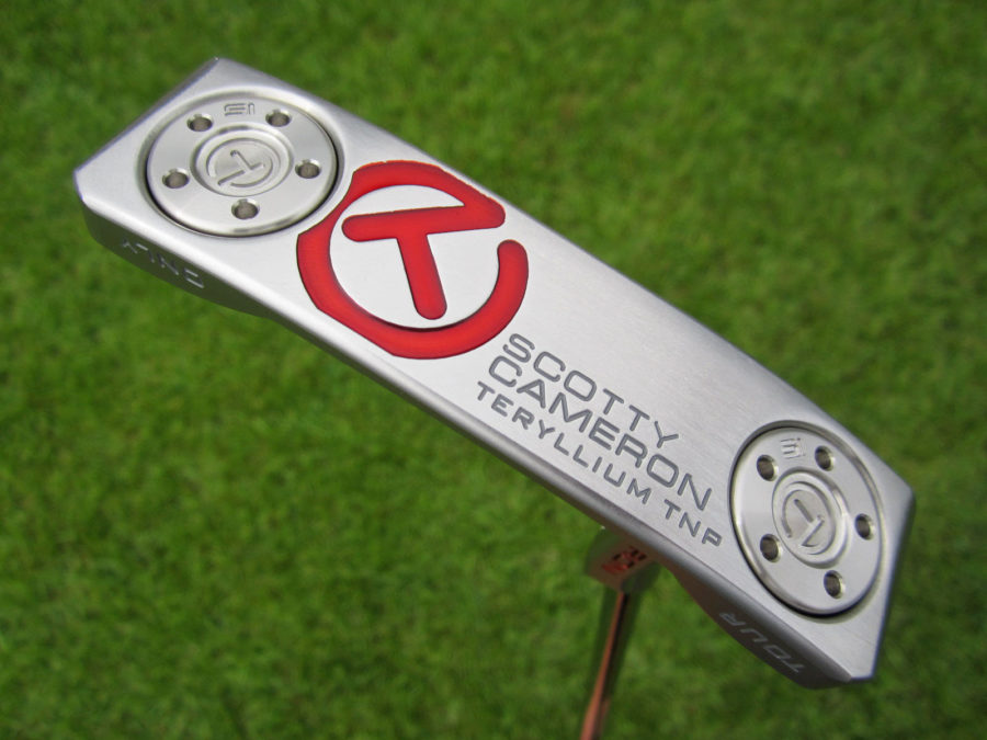 scotty cameron tour only sss t22 terylium newport circle t putter with tiger woods style sight dot golf club