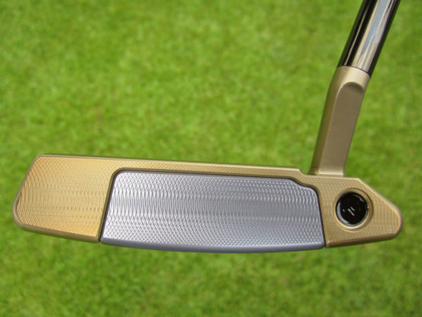 scotty cameron tour only chromatic bronze squareback tsb 1.5 circle t putter with black shaft golf club